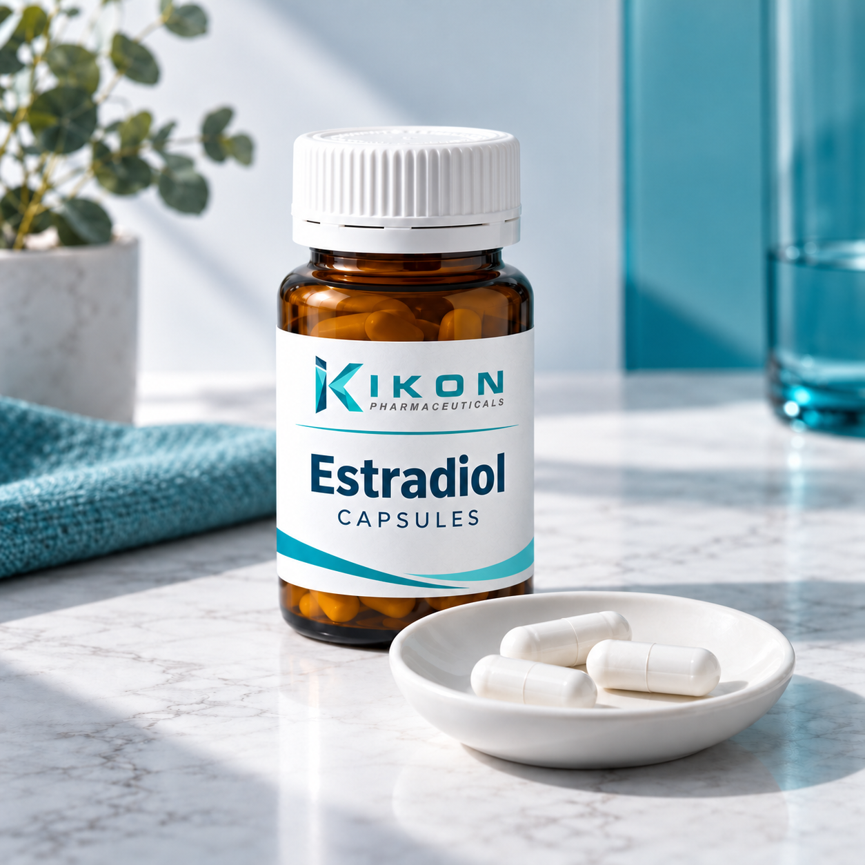 IKON Estradiol Capsules branded packaging concept