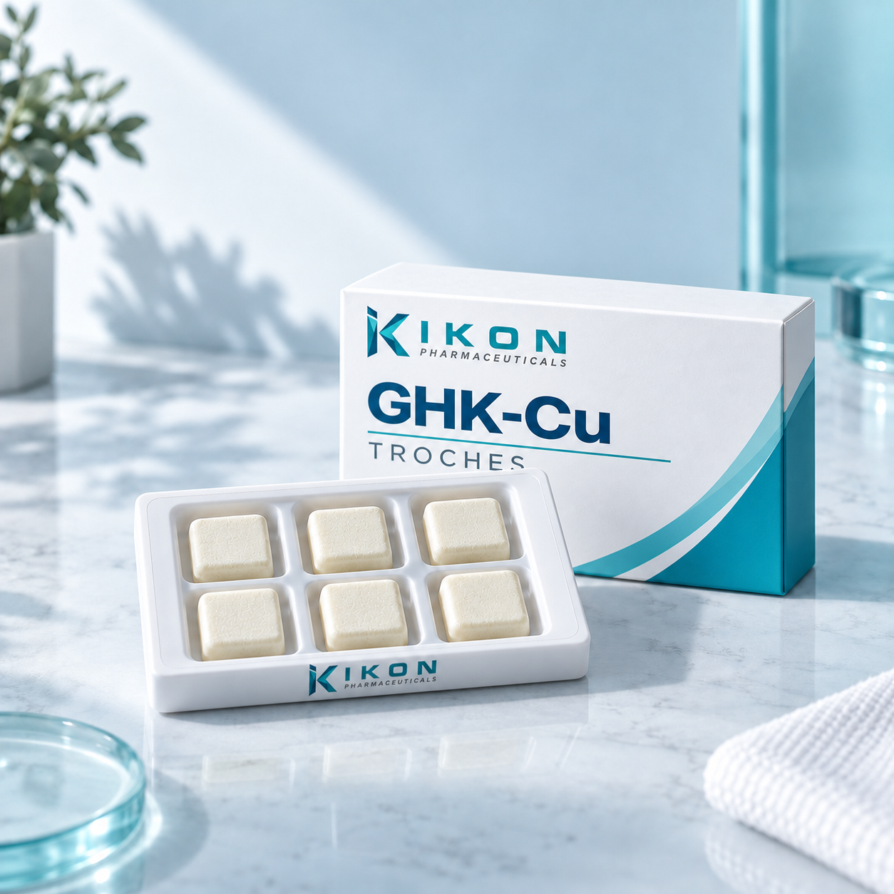 IKON GHK-Cu Troches branded packaging concept