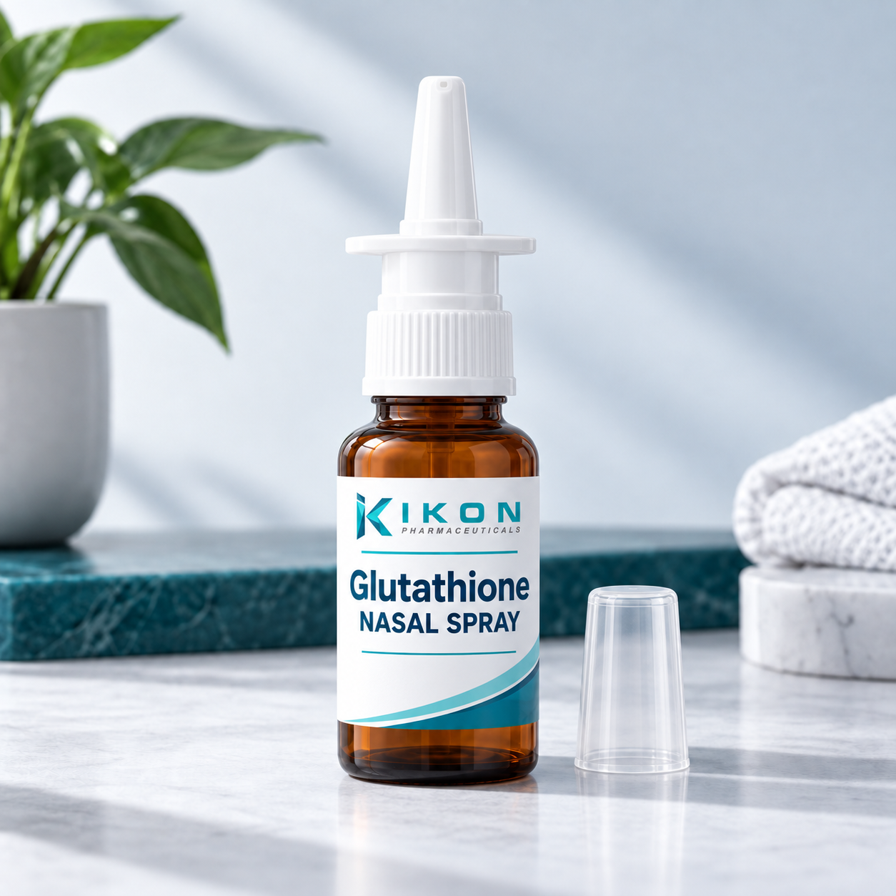 IKON Glutathione Nasal Spray branded packaging concept