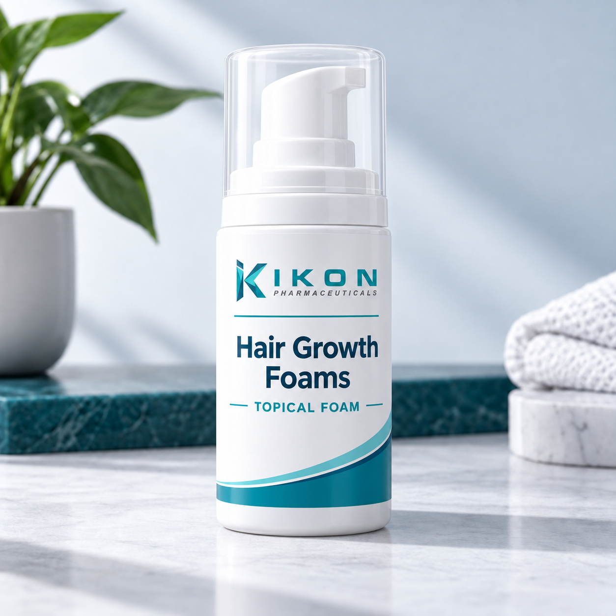 IKON Hair Growth Foams branded packaging concept