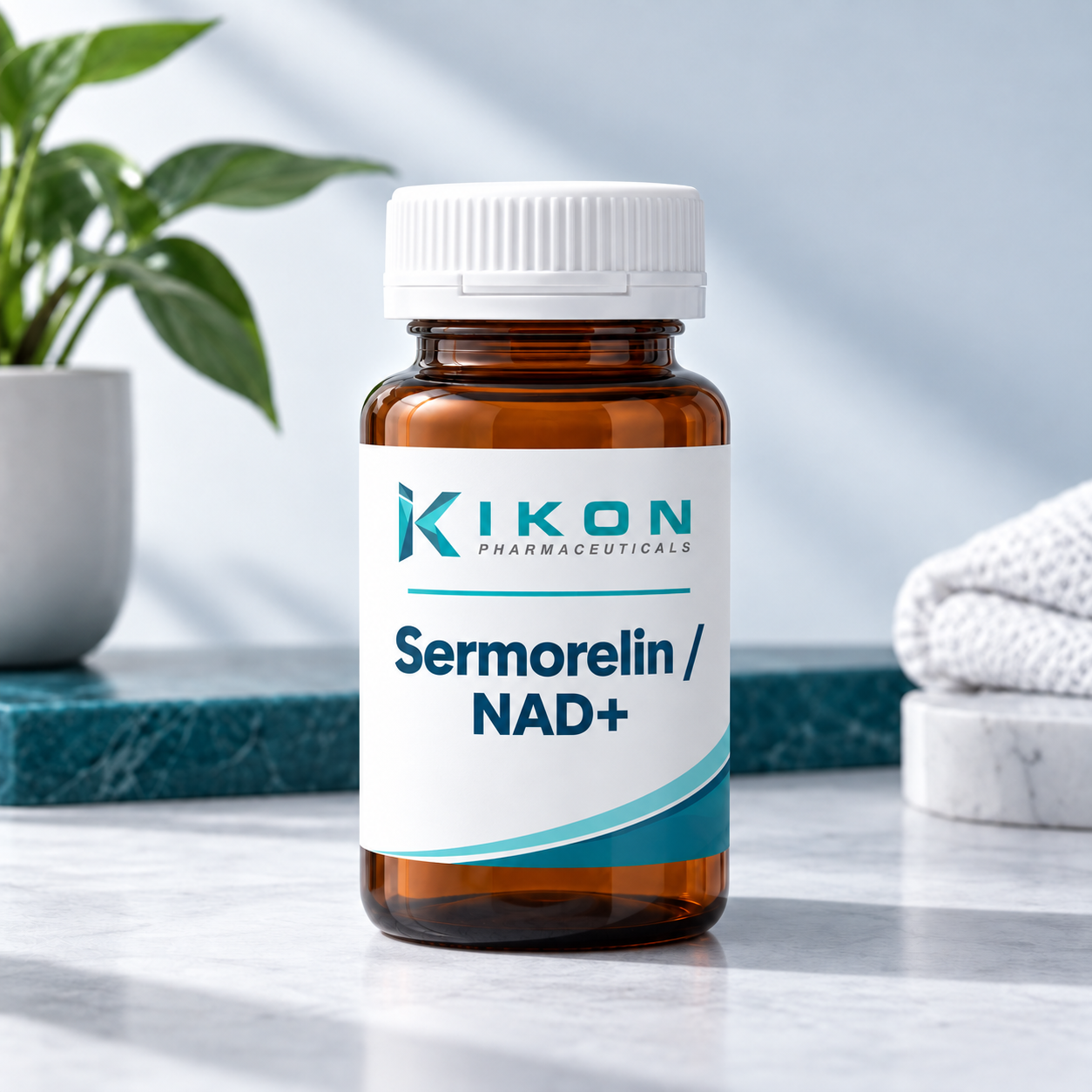 IKON Sermorelin / NAD+ branded packaging concept