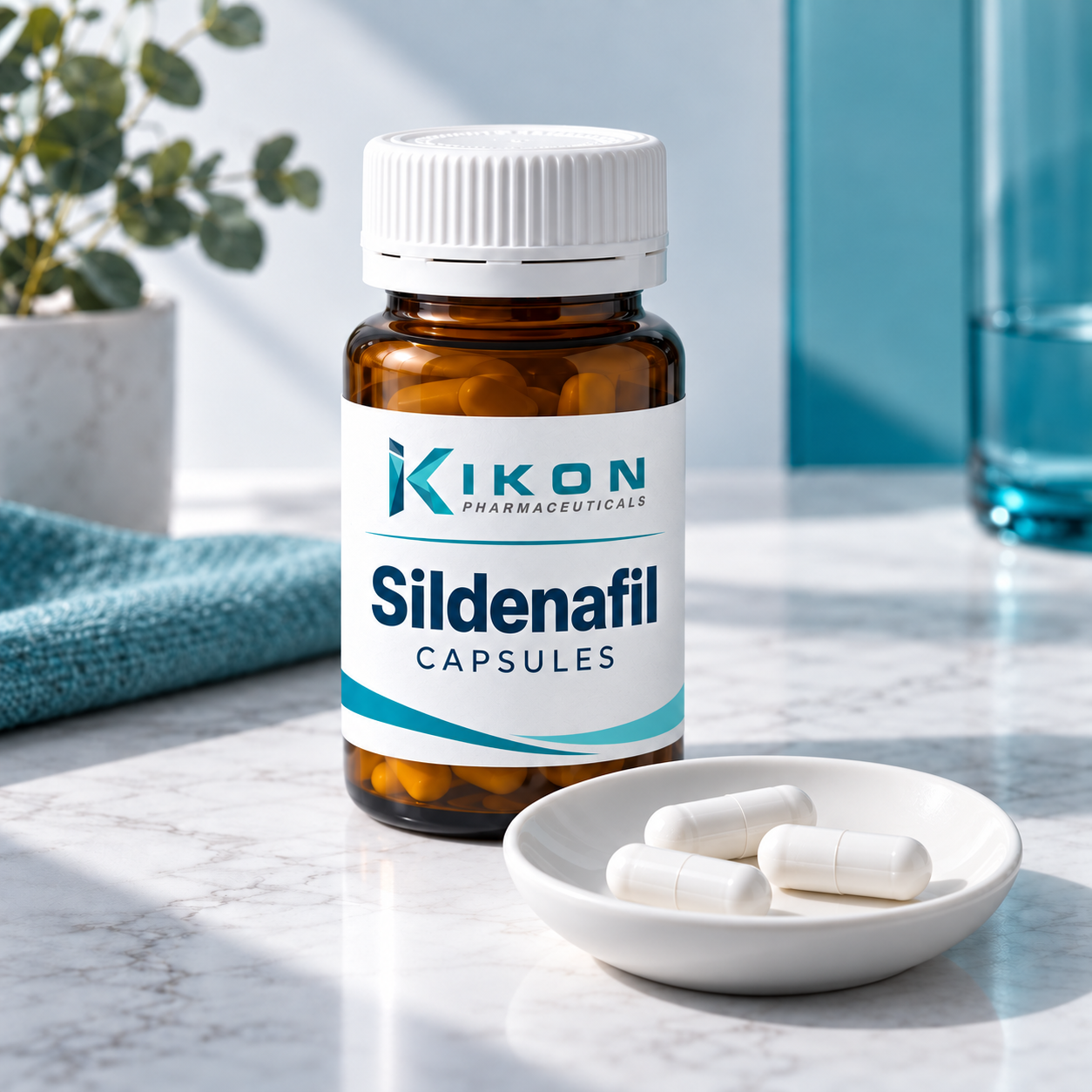 IKON Sildenafil Capsules branded packaging concept
