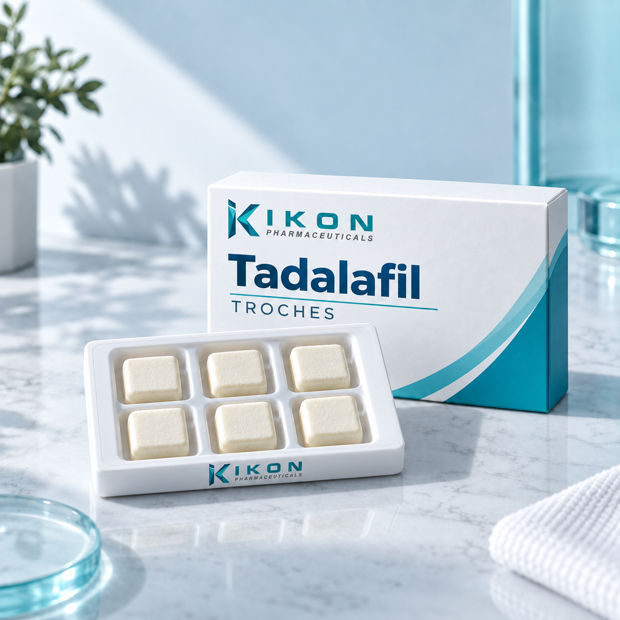 IKON Tadalafil Troches branded packaging concept